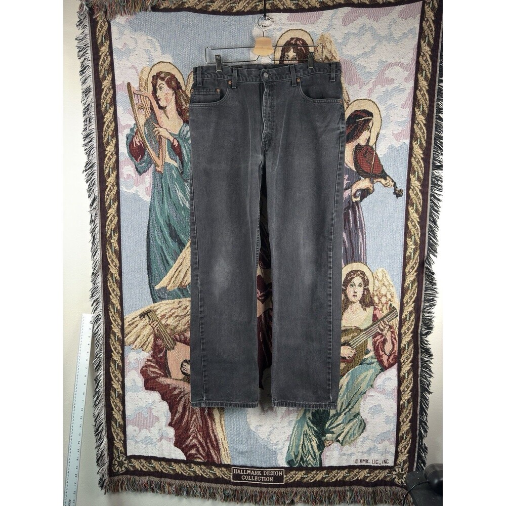 Vintage Levis 505 Regular Fit Jeans Men’s 36x31 Black USA Made 2001 Y2K